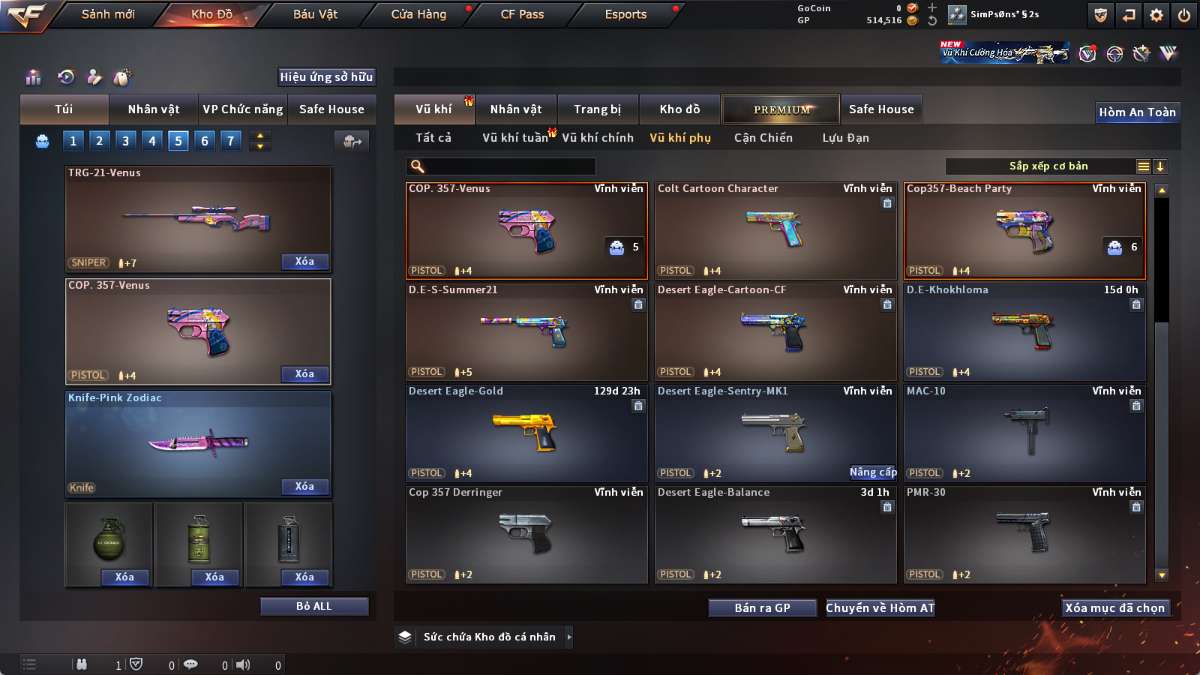 shop acc cf uy tin gia re